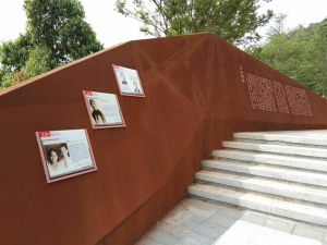 和平耐候钢挡土墙